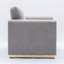 Canapé Valin 77 po, lin gris