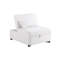 Canapé-lit contemporain avec siège de couleur blanche et tissu moderne revêtu de tissu d'ameublement