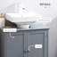 Armoire de salle de bain sous le lavabo avec 2 portes et tablette HOMcom