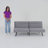 Brumbley 69.8'' Twin Upholstered Futon with Split Back-1460046122