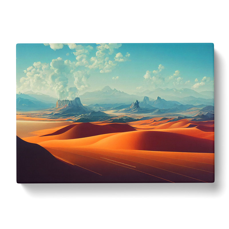 Pleasing Mountain Landscape - Wrapped Canvas, 40cm H x 60cm W x 3cm D