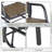 Porch Glider Set Of 2, Metal Frame Swing Glider Chairs With Breathable Mesh Fabric, Curved Armrests And Steel Frame For Garden, Poolside, Backyard, Balcony-629057947