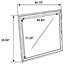 Miroir pour commode Clancy - blanc