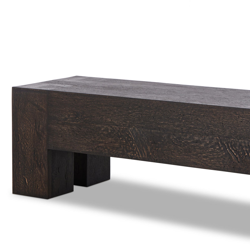 Abaso Dining Bench, Dark Walnut