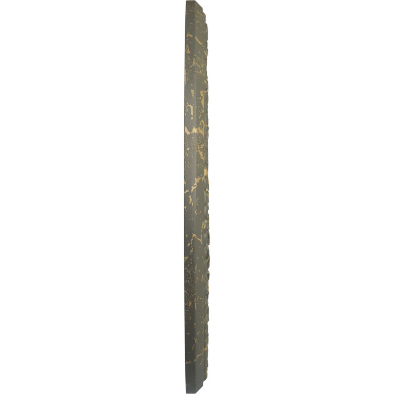 Médaillon de plafond Blackthorn Endurathane, P 13 3/8 po x P 7 1/2 po x P 3/4 po (convient aux auvents jusqu'à 7 1/2 po), finition craquelée d'hamamélis peinte à la main