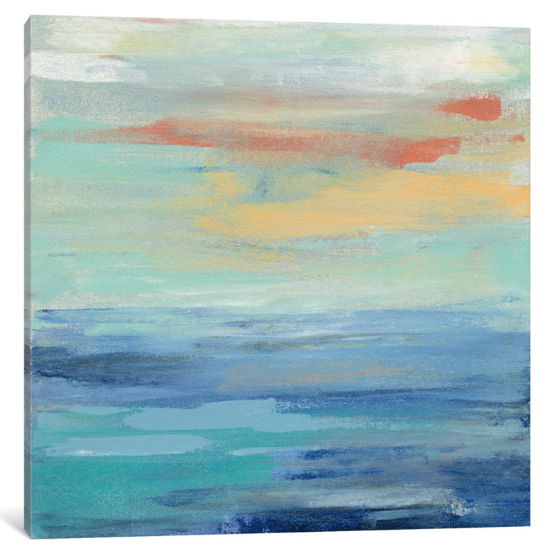 «Sunset Beach II», reproduction d'art sur toile, H 48 po x l 48 po x P 1,5 po, Toile tendue, Non mat