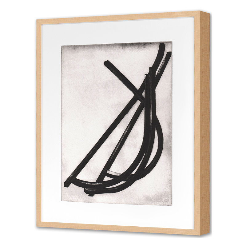 Rods Print by Perrin, Elvia, 30" H x 23" W, Maple Single Picture Framed