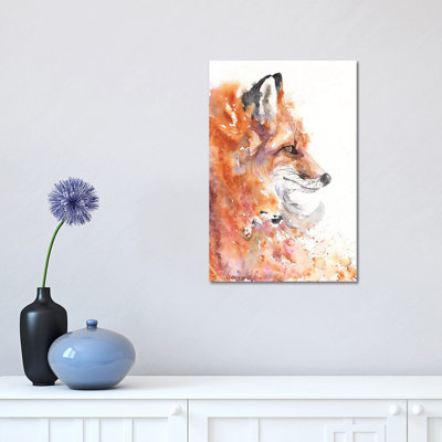 Fire Fox 1 Piece Wrapped Canvas Painting