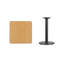 Plateau de table stratifié carré Jack avec base à hauteur de table-1984142537-1984142531