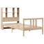 Bookcase Bed Without Mattress Solid Wood Pine-1376961855-1376961854