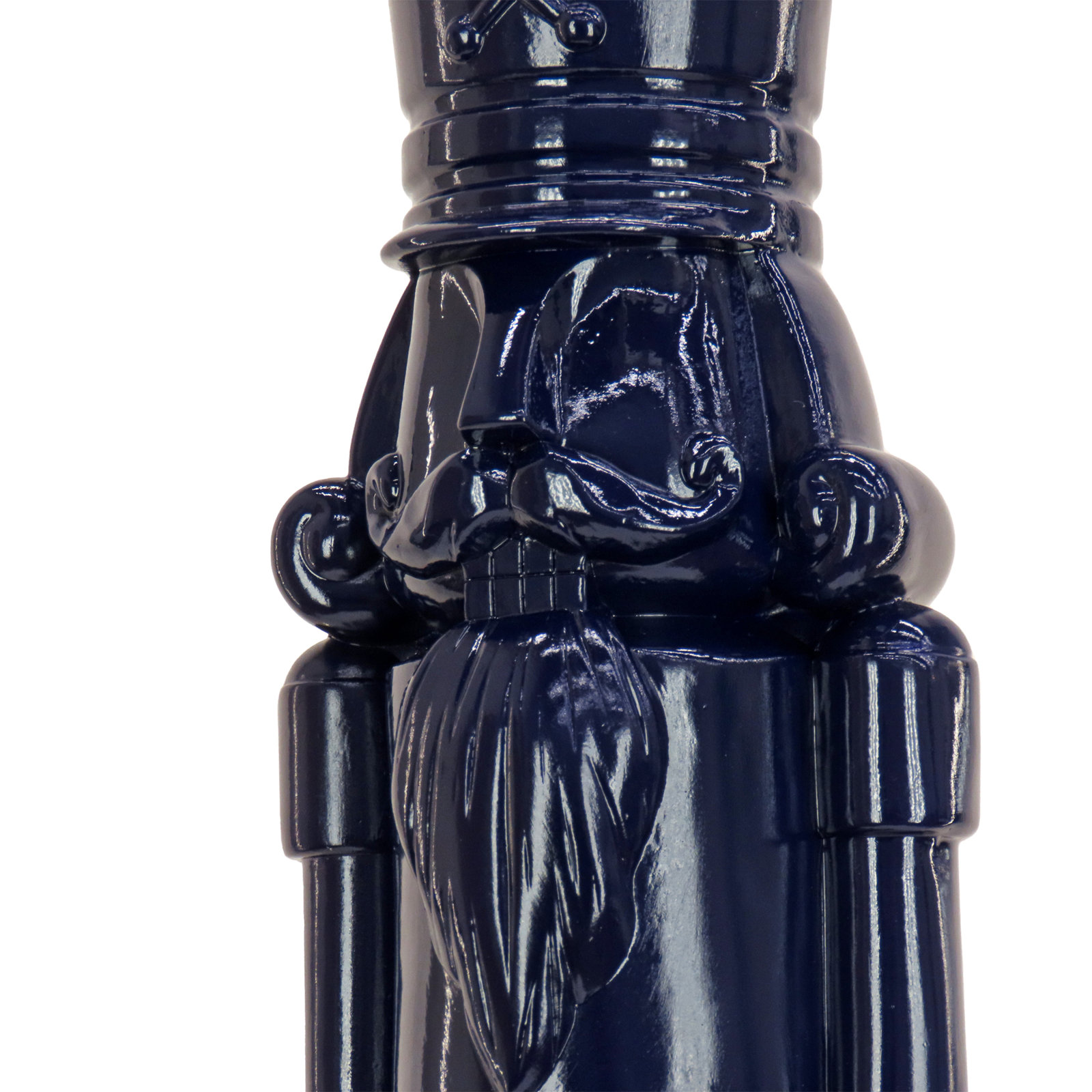 Nutcracker Christmas Decor, Navy, 24" H x 5.3" W x 6.3" D