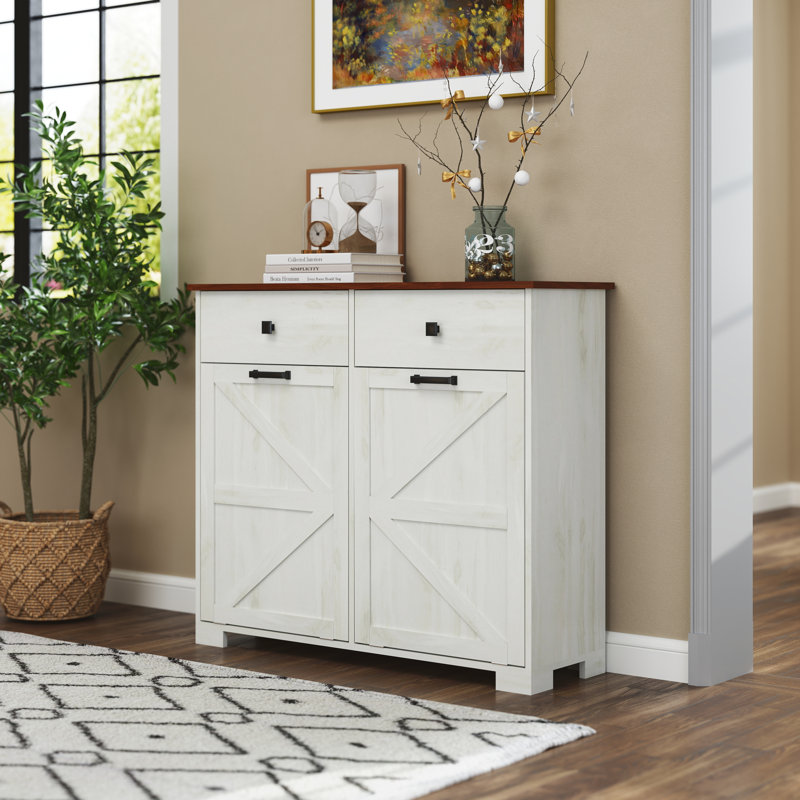 Armoire à ordures et à recyclage double avec tiroir caché Celaya