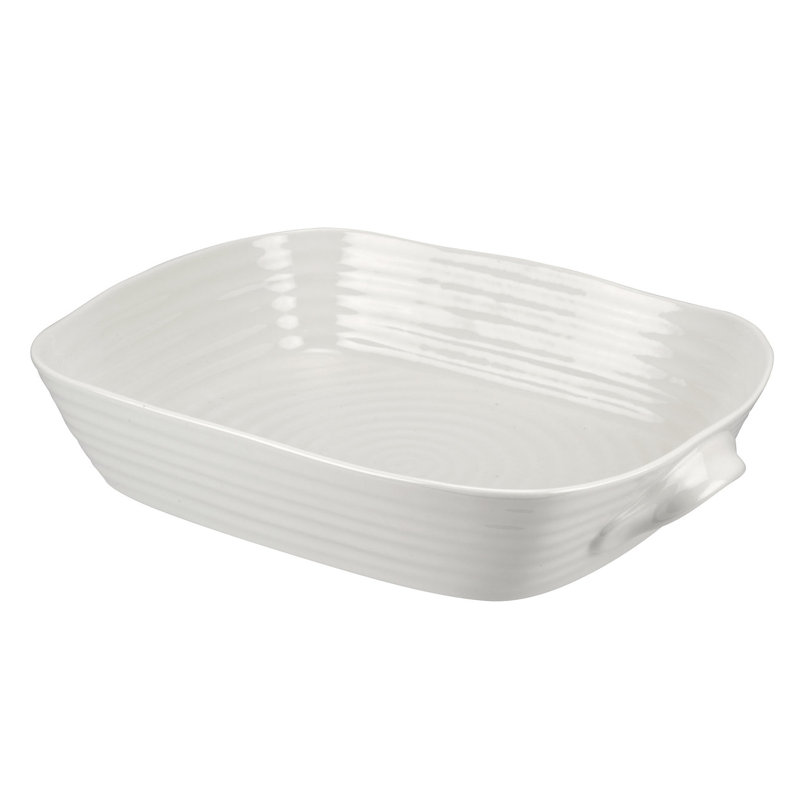 Portmeirion Sophie Conran White Medium Handled Rectangular BakerDish
