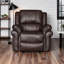 Ensemble de salon inclinable 3 pièces: chaise, 2 places et 3 places avec console, table rabattable et porte-gobelets-116984919
