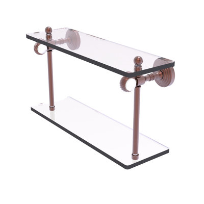 Jarrell 2 Piece Glass Tiered Shelf
