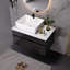 Petit meuble-lavabo flottant simple 31,5 pouces avec lavabo
