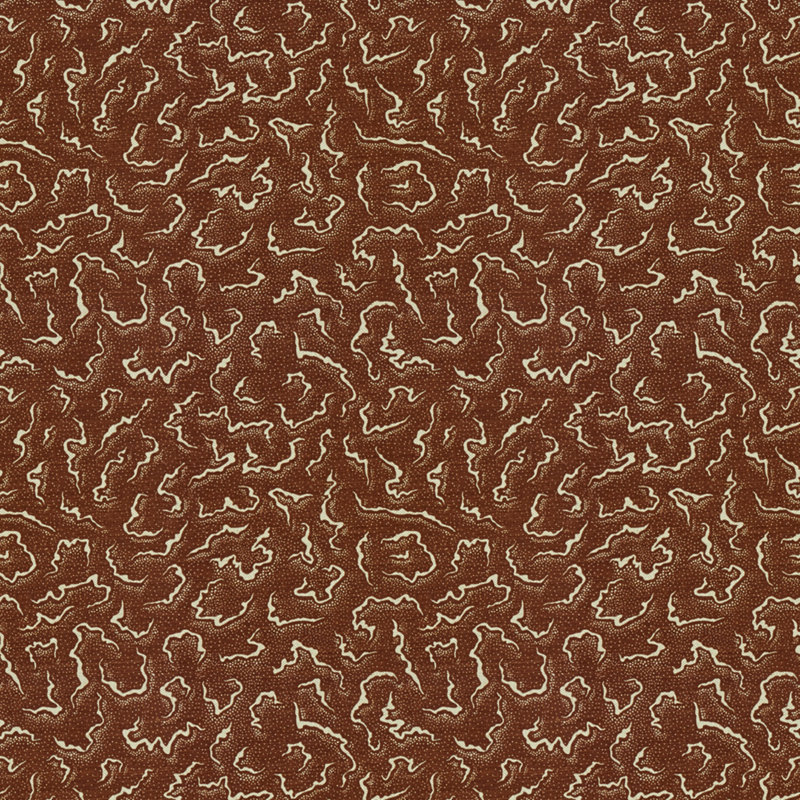 Eleuthera Print Fabric, Chocolate
