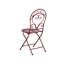 Bistro Set ALBINIA Metal Burgundy-427259877