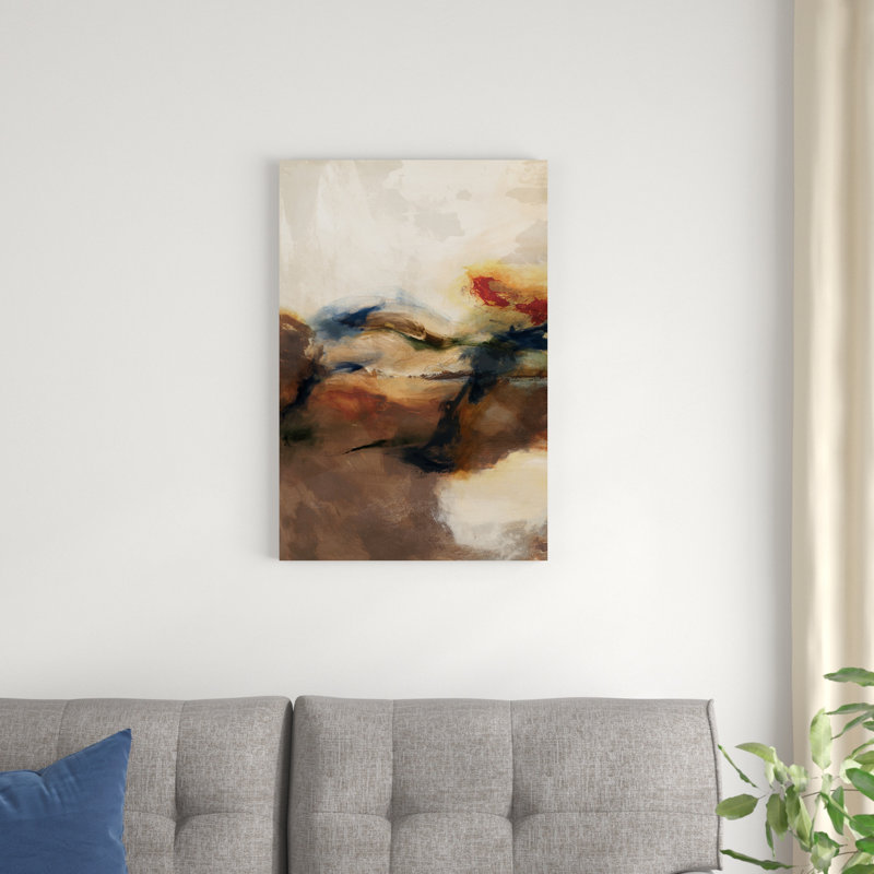 " Merge II " Mixed Media Painting, 30" H x 20" W