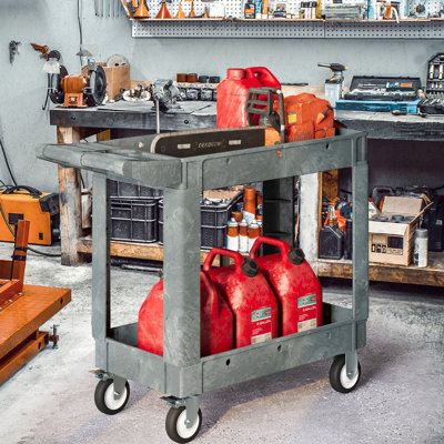 33.5'' H x 17.4'' W Utility Cart with Wheels