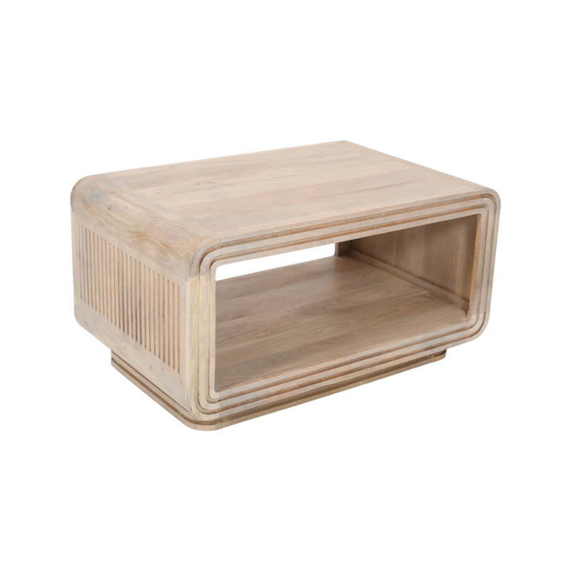 Hudson Solid Wood Coffee Table with Storage