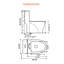 Toilette allongée une pièce à double chasse 1,24 / 1,6 GPF (siège inclus)