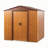 Plastic Storage Shed,Metal Storage Shed with Vents and Sliding Doors-97829016-97829017
