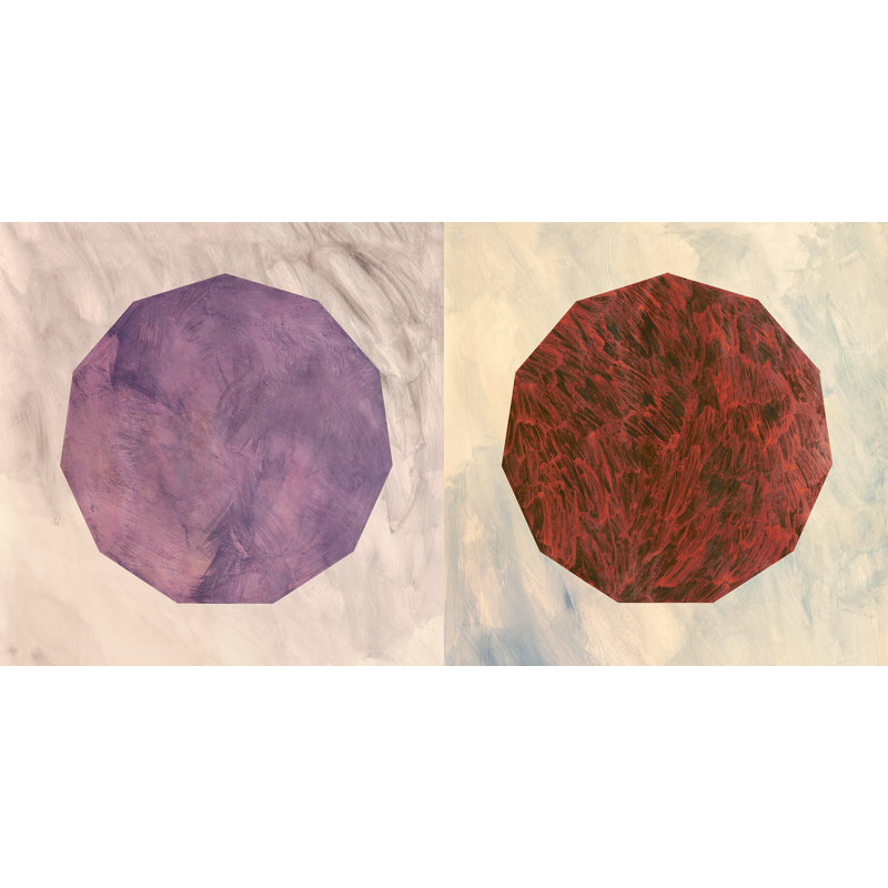 2NP5783 Minimal & Geometric: Modulo by Patrizia Novello - Wrapped Canvas Art Prints, 35cm H x 70cm W x 4cm D