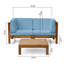 Causeuse modulaire à 2 places avec table basse pour l'extérieur Brava