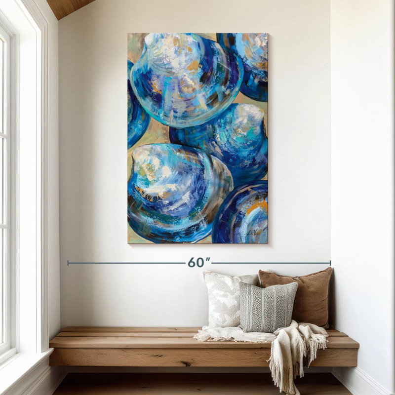 Aletra Beyond Blue Shells, 48" H x 32" W