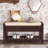 Shoe Rack With Cushioned Seat And Drawers, Multipurpose Entryway Storage Bench-1549893829