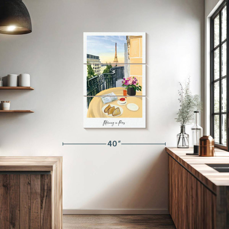 Petit déjeuner Sireci Paris View, H 38 po x l 24 po