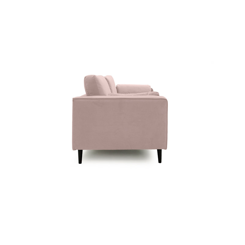 Millerville 4 Seater Velvet Sofa, Pink