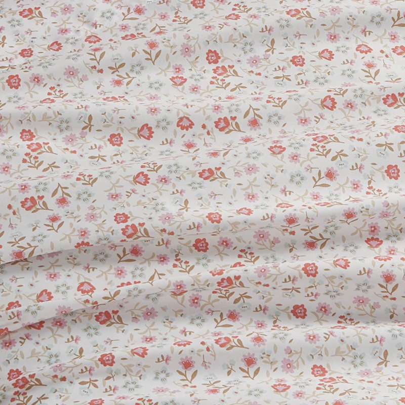 Jessica Simpson Microfiber Sheet Set with Extra Pillowcases, Full, Callie Ditsy Floral (White)