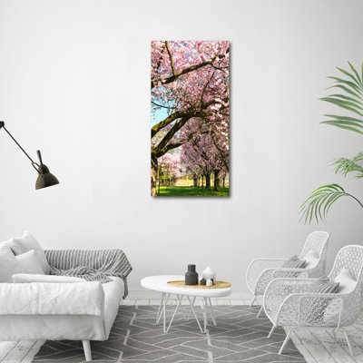 Cherry Trees - Wrapped Canvas Print