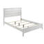 Grand lit en bois massif blanc-108123913