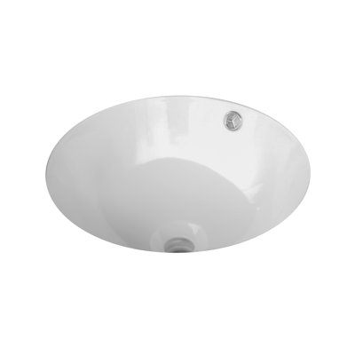 Valley Acrylic Ltd. 16'' White Ceramic Oval Bathroom Sink with Overflow