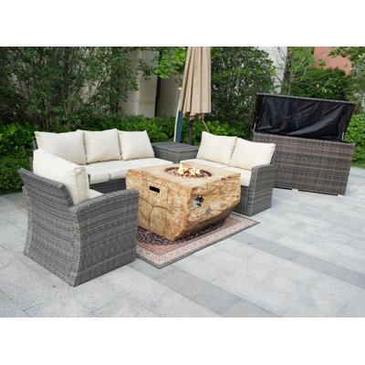 Collyns 6 - Person Patio Conversation Set with Cushions