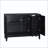 Mid-Century Modern Buffet Cabinet with Vertical-Stripe Design