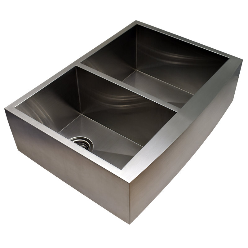 33'' L Double Bowl Stainless Steel Kitchen Sink