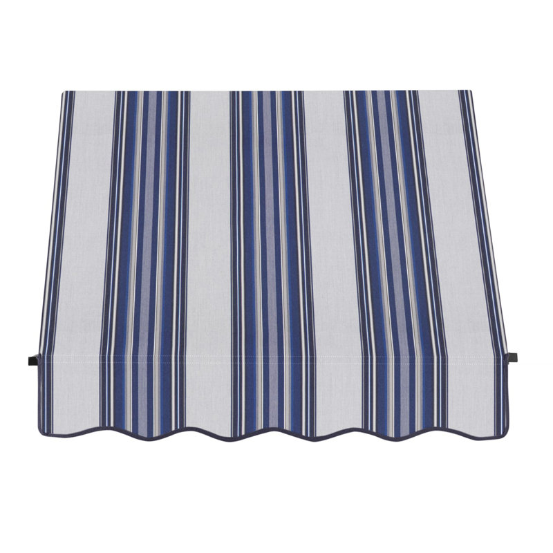 Auvent fixe Awntech Santa Fe, H 44 po x l 40,5 po x P 36 po, Bleu marine, gris, blanc multicolore