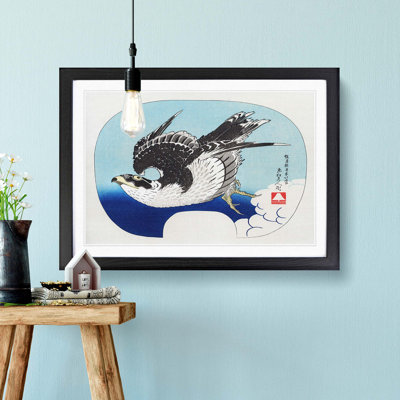 Hawk in Flight by Katsushika Hokusai - Picture Frame Painting Print