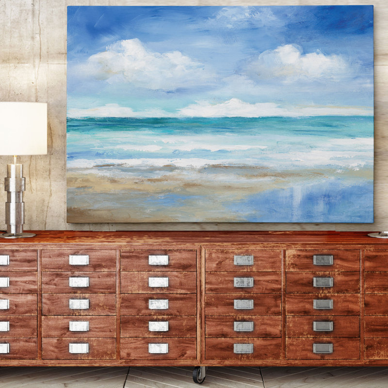 " Washy Coast II ", 24" H x 32" W x 1.5" D, Wrapped Canvas