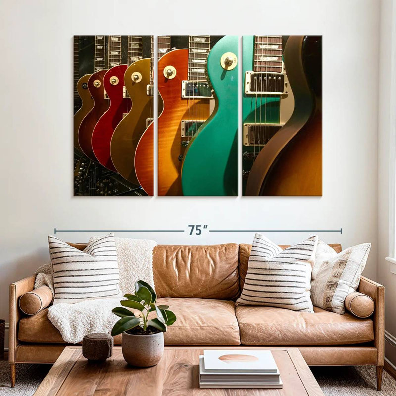 Abarca Electric Guitars Display, 42" H x 65" W