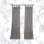 Karsten 50" W Semi-Sheer Tab Top Curtain Panel