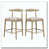 Siège gris / structure en bois sélectionné