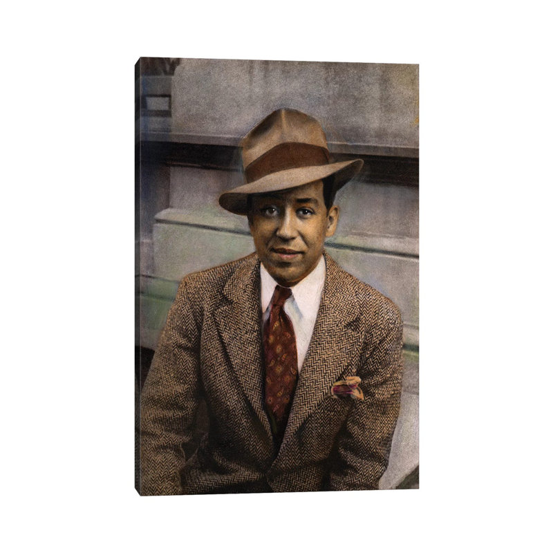 " Langston Hughes (1902-1967) " by Carl Van Vechten, 26" H x 18" W x 1.5" D
