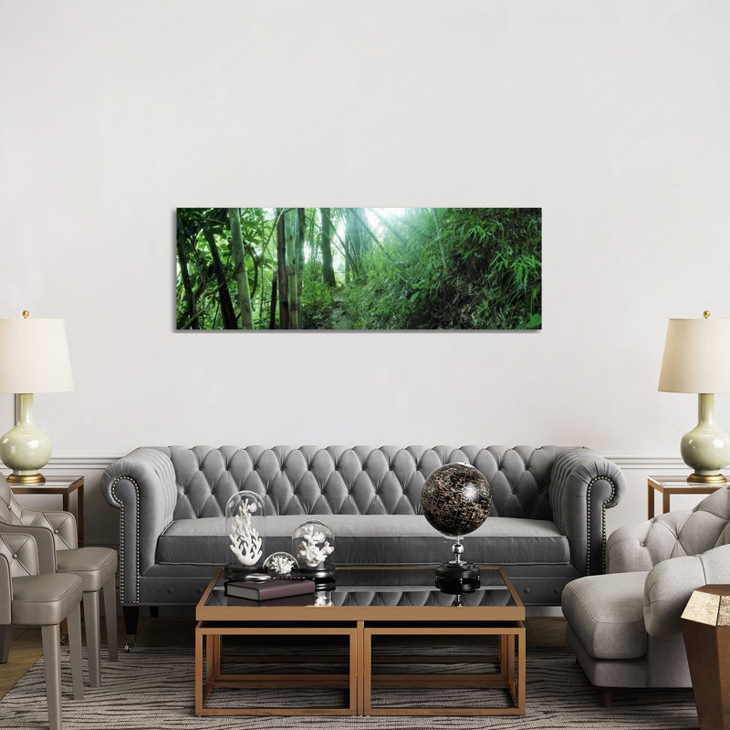 Bamboo Forest, Chiang Mai, Thailand 1 Piece Wrapped Canvas Panoramic Wall Art, 152.4 cm H x 50.8 cm W x 1.91 cm D