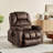 40.1" W Microsuede Oversize Dual Motor Power Lift Recliner Chair With Massage And Heating-114985671
