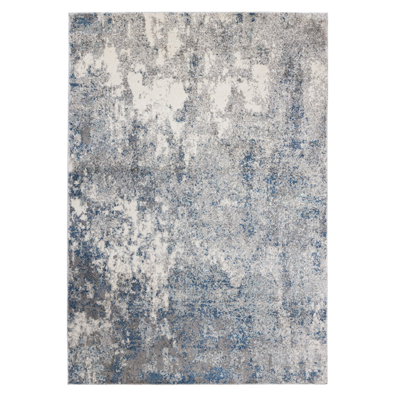 Tapis bleu Holly, Rectangle 9 pi x 13 pi